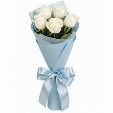 Букет 5 Белых роз Проуд #REPLACE_PRED# Водоразделе