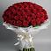 Букет 101 Красная роза Блэк Мэджик в Водоразделе