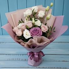 Букет цветов из:  Розы и Лизиантусы в Водоразделе