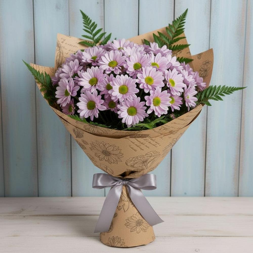 Букет цветов из: Хризантемы в Водоразделе