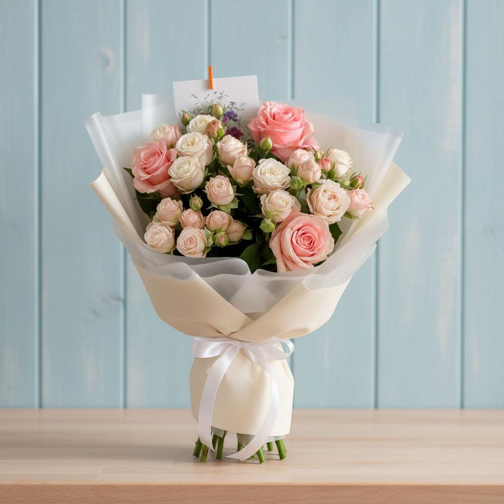 Букет цветов из: Розы в Водоразделе