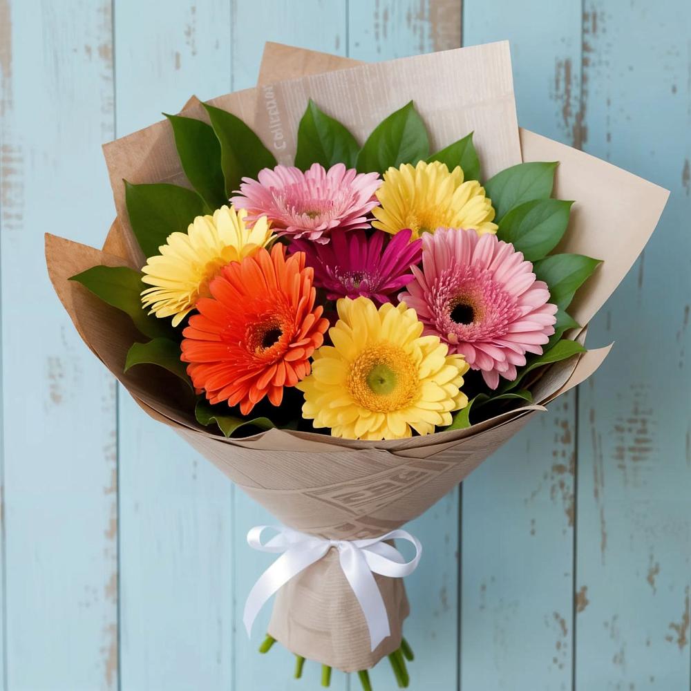 Букет цветов из: Герберы в Водоразделе