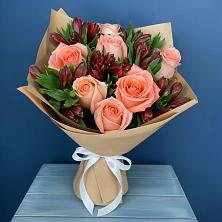 Букет цветов из:  Розы и Альстромерии в Водоразделе