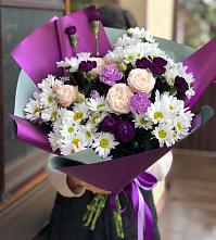 Букет цветов из:  Хризантемы, Гвоздики и Розы #REPLACE_PRED# Водоразделе