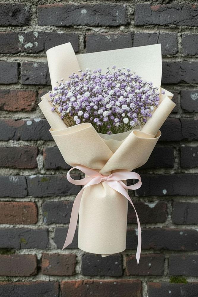 Букет цветов из: Гипсофила в Водоразделе