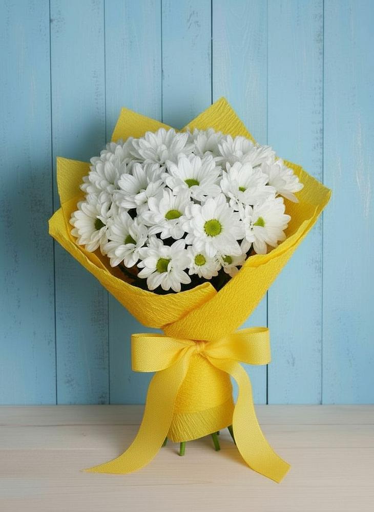 Букет цветов из: Хризантемы в Водоразделе