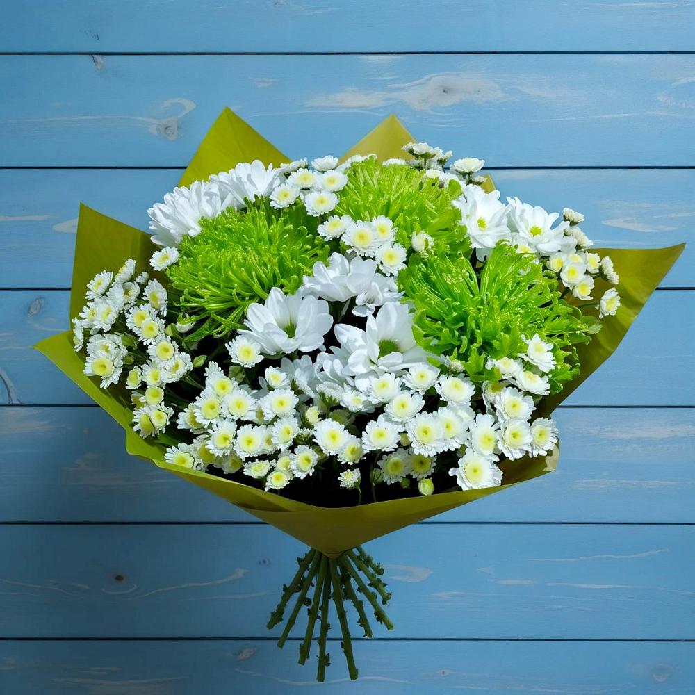 Букет цветов из: Хризантемы в Водоразделе