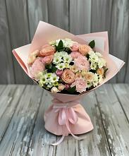 Букет цветов из:  Гвоздики, Розы и Хризантемы в Водоразделе