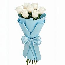 Букет 7 белых роз Проуд в Водоразделе