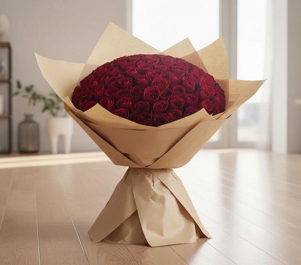 Букет 101 Красная роза в Водоразделе