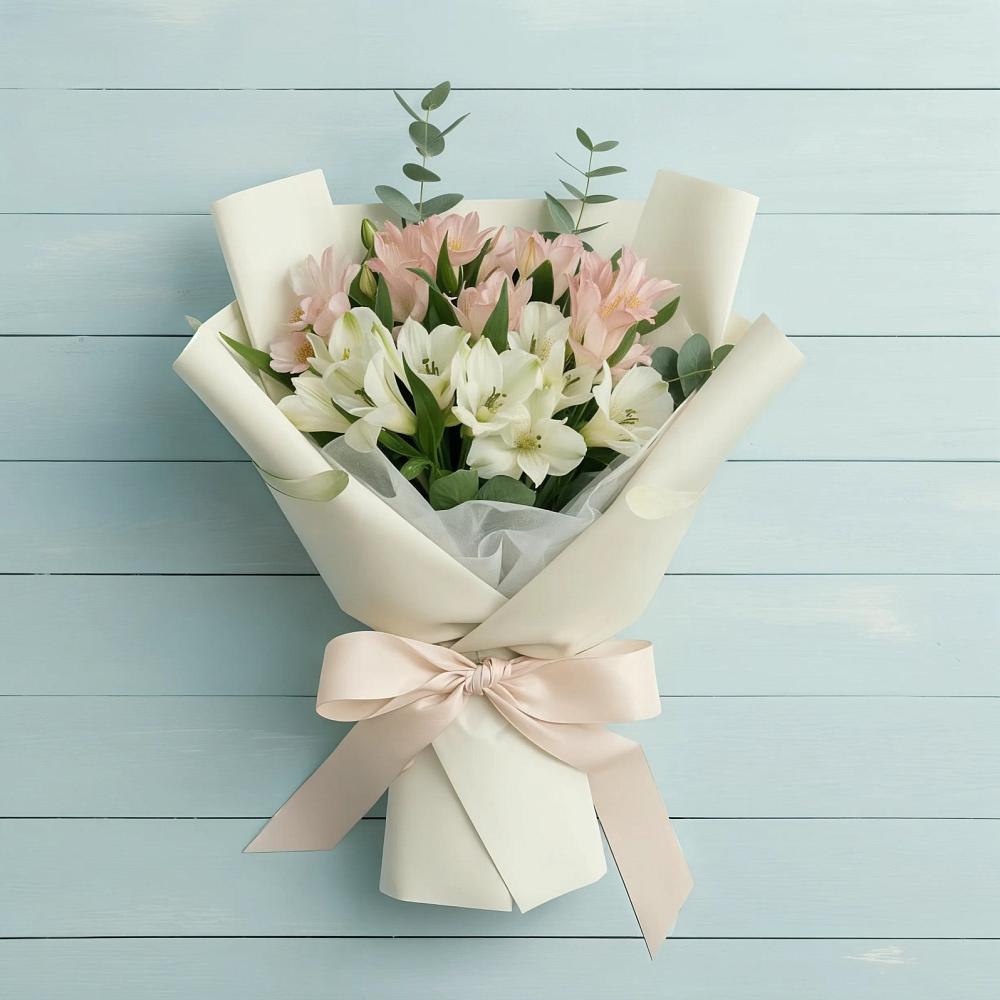 Букет цветов из: Альстромерии в Водоразделе